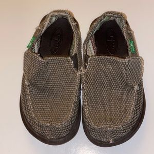 sanak little boys brown moccasin